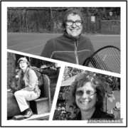 Collage mit Bildern von Ramona im Tennisverband